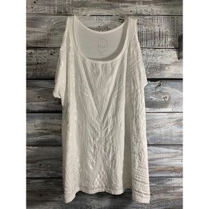 White off shoulder top